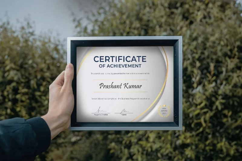 Customized Achievements Certificate Frame (2)